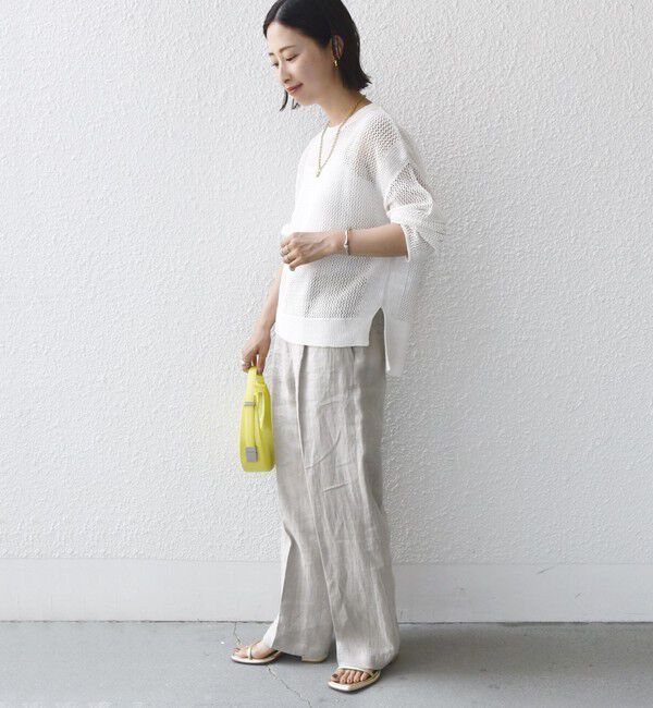 SHIPS for women「〈手洗い可能〉メッシュ ニット ◇」|ニット・セーター|