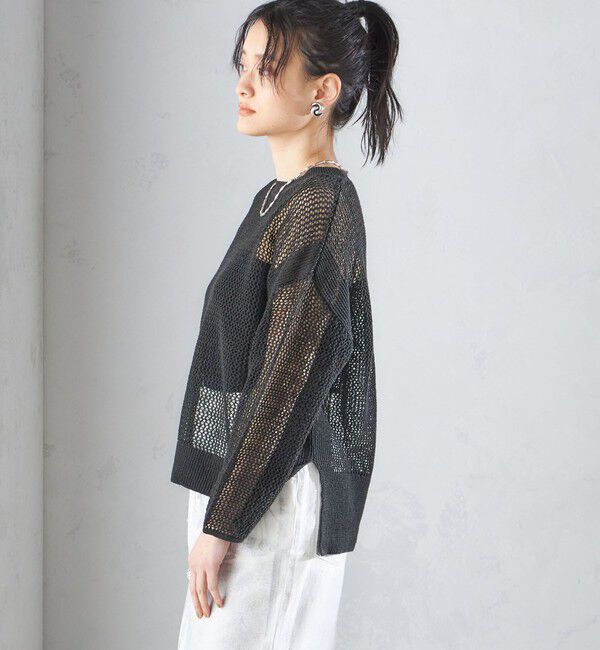 SHIPS for women「〈手洗い可能〉メッシュ ニット ◇」|ニット・セーター|