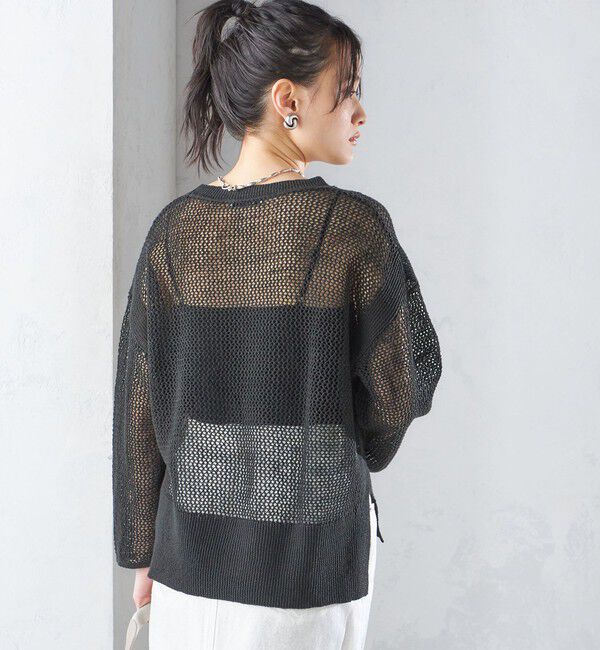 SHIPS for women「〈手洗い可能〉メッシュ ニット ◇」|ニット・セーター|