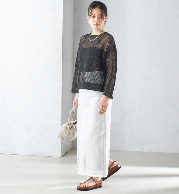 SHIPS for women「〈手洗い可能〉メッシュ ニット ◇」|ニット・セーター|