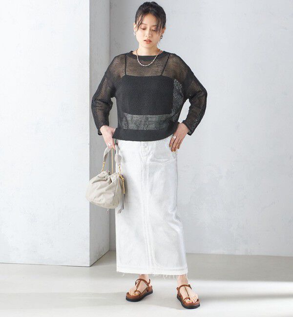 SHIPS for women「〈手洗い可能〉メッシュ ニット ◇」|ニット・セーター|