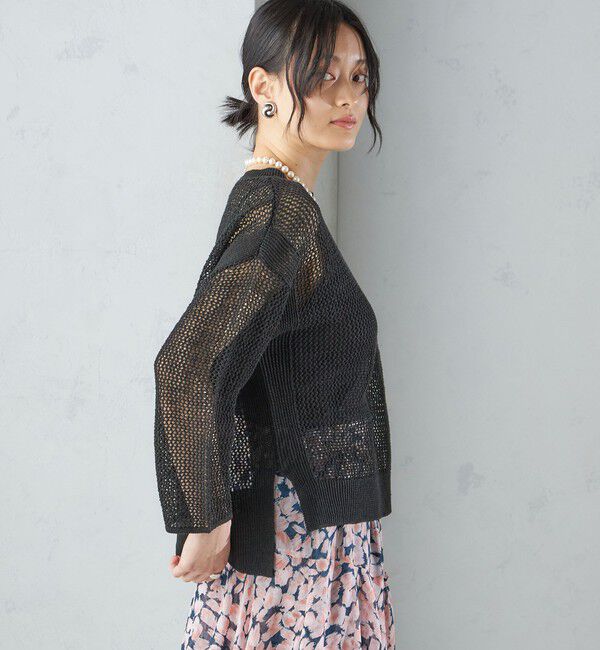 SHIPS for women「〈手洗い可能〉メッシュ ニット ◇」|ニット・セーター|