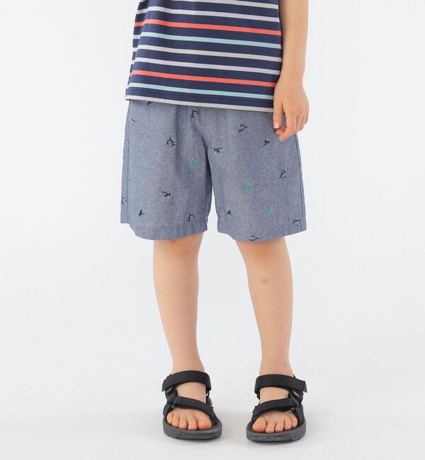 SHIPS KIDS「SHIPS KIDS:100～130cm / 刺繍 ショーツ」|その他|ネイビー