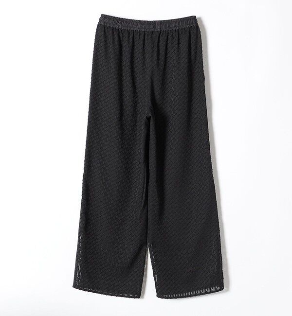 quaranciel「quaranciel:〈手洗い可能〉カットジャカード ジオメトリック ワイド パンツ」|その他|