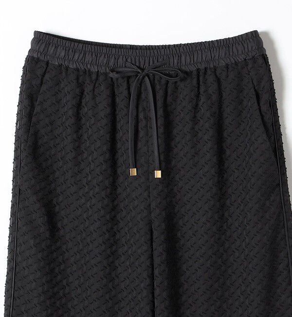 quaranciel「quaranciel:〈手洗い可能〉カットジャカード ジオメトリック ワイド パンツ」|その他|