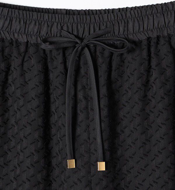 quaranciel「quaranciel:〈手洗い可能〉カットジャカード ジオメトリック ワイド パンツ」|その他|