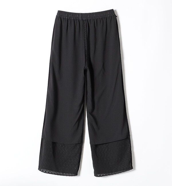 quaranciel「quaranciel:〈手洗い可能〉カットジャカード ジオメトリック ワイド パンツ」|その他|
