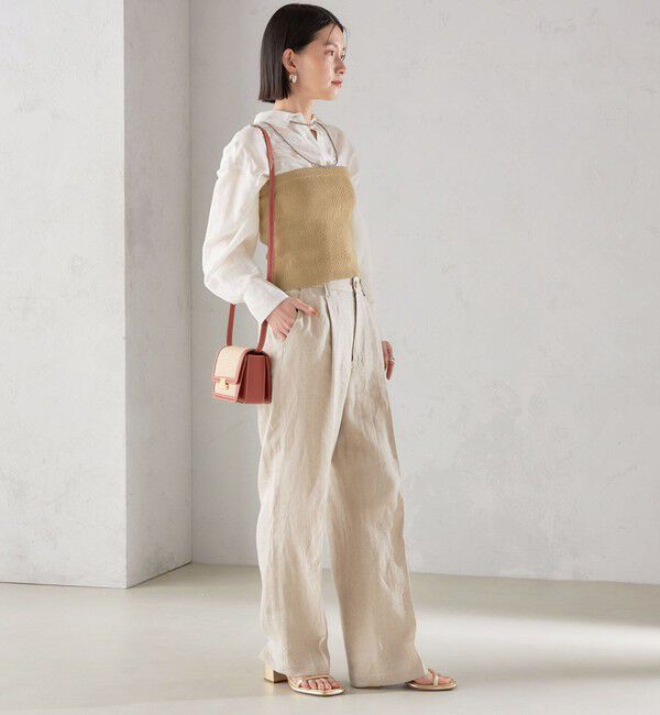 SHIPS for women「〈手洗い可能〉4WAY ブークレ ボタン ニット ビスチェ」|ベスト・ジレ|