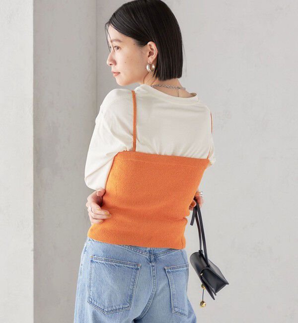 SHIPS for women「〈手洗い可能〉4WAY ブークレ ボタン ニット ビスチェ」|ベスト・ジレ|