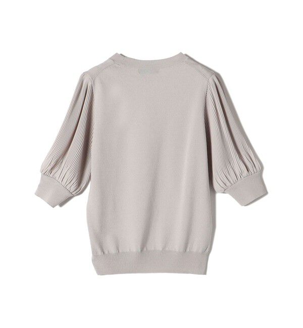 SHIPS Colors 「SHIPS Colors:〈手洗い可能〉プリーツ コンビ 5分袖 ニット◇」|ニット・セーター|