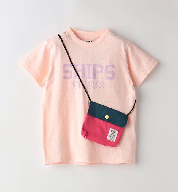 SHIPS Colors 「SHIPS Colors: ボディバッグ TEE(80~130cm)◇」|Tシャツ・カットソー|ピンク