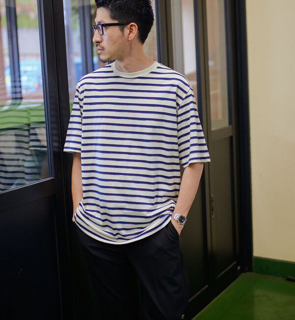 SHIPS「SHIPS: カスリ マルチ ボーダー Tシャツ」|Tシャツ・カットソー|