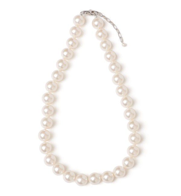 SHIPS for women「PEARL INTERNATIONAL:ノット ビッグ パール モチーフ ネックレス」|ネックレス|ライトホワイト