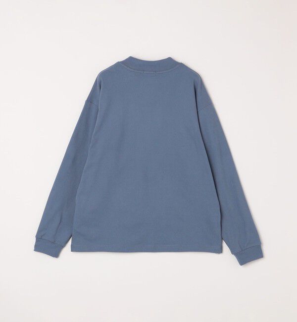 SHIPS any「【WEB限定】SHIPS any: ブラッシュド スムース モックネック Tシャツ(ロンT)◇」|Tシャツ・カットソー|