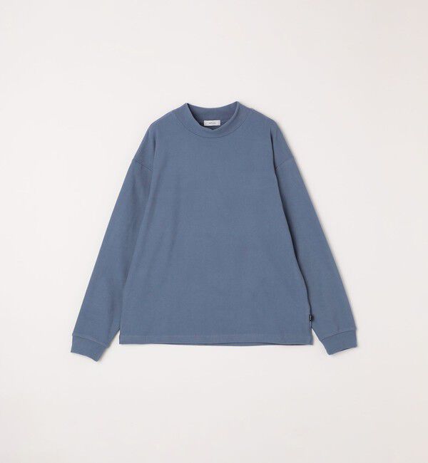 SHIPS any「【WEB限定】SHIPS any: ブラッシュド スムース モックネック Tシャツ(ロンT)◇」|Tシャツ・カットソー|