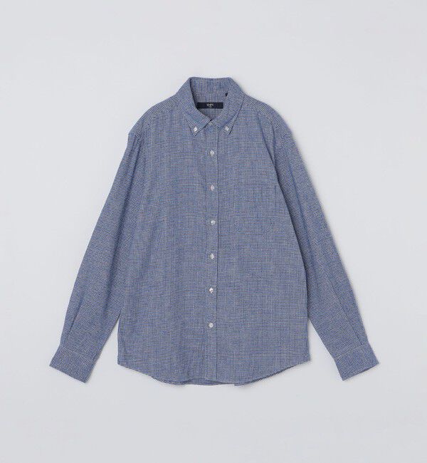 SHIPS Colors 「SHIPS Colors:〈洗濯機可能〉ハンドトゥース ボタンダウン ネルシャツ」|シャツ・ブラウス|