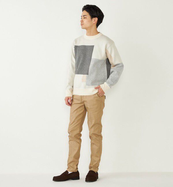 SHIPS Colors 「SHIPS Colors:〈洗濯機可能〉総柄 ジャカード ニット」|ニット・セーター|