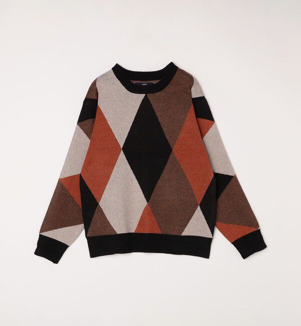 SHIPS Colors 「SHIPS Colors:〈洗濯機可能〉総柄 ジャカード ニット」|ニット・セーター|