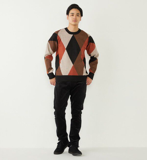 SHIPS Colors 「SHIPS Colors:〈洗濯機可能〉総柄 ジャカード ニット」|ニット・セーター|