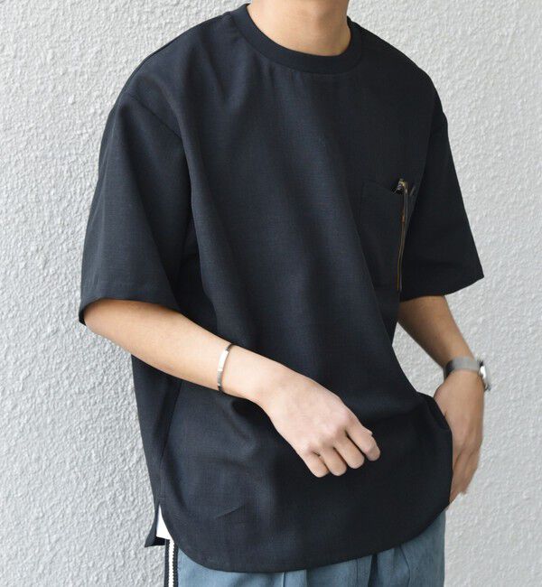 SHIPS any「SHIPS any:〈洗濯機可能〉ラウンド フェイク レイヤード Tシャツ(セットアップ対応) 25SS◇」|Tシャツ・カットソー|