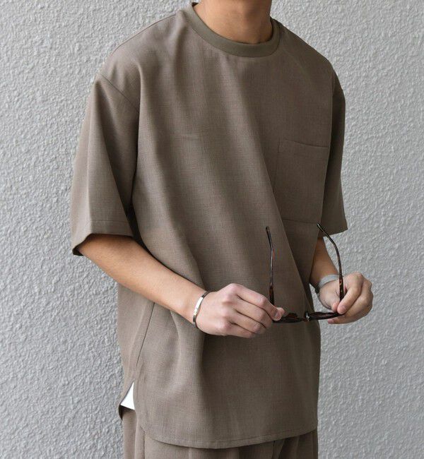 SHIPS any「SHIPS any:〈洗濯機可能〉ラウンド フェイク レイヤード Tシャツ(セットアップ対応) 25SS◇」|Tシャツ・カットソー|