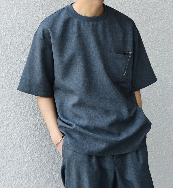 SHIPS any「SHIPS any:〈洗濯機可能〉ラウンド フェイク レイヤード Tシャツ(セットアップ対応) 25SS◇」|Tシャツ・カットソー|