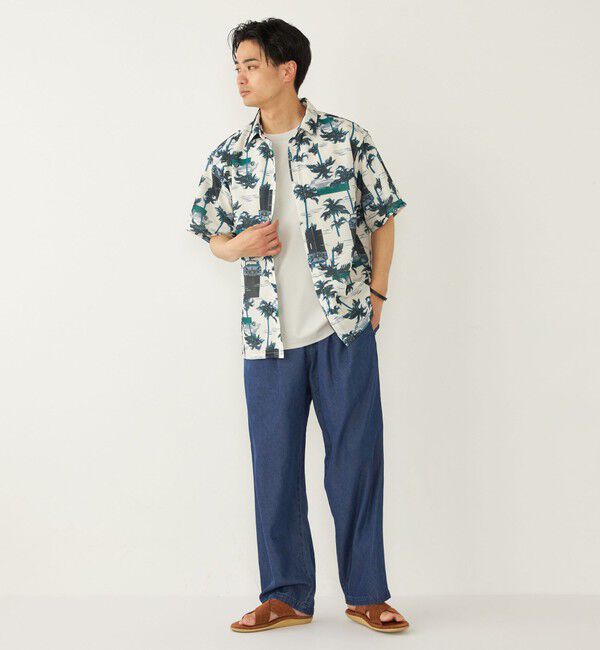 SHIPS Colors 「SHIPS Colors:〈洗濯機可能〉メッシュ 総柄 プリント シャツ」|シャツ・ブラウス|