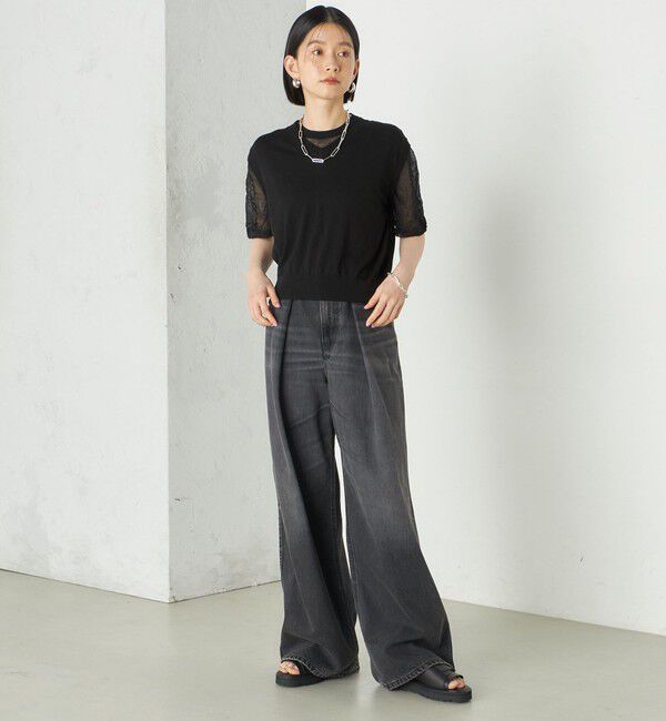 SHIPS for women「Wai＋:〈手洗い可能〉Vネック ベスト」|ニット・セーター|