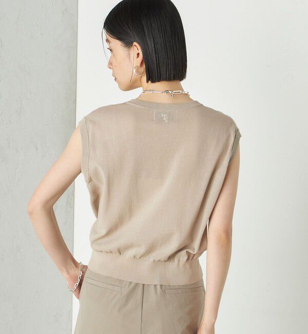 SHIPS for women「Wai＋:〈手洗い可能〉Vネック ベスト」|ニット・セーター|