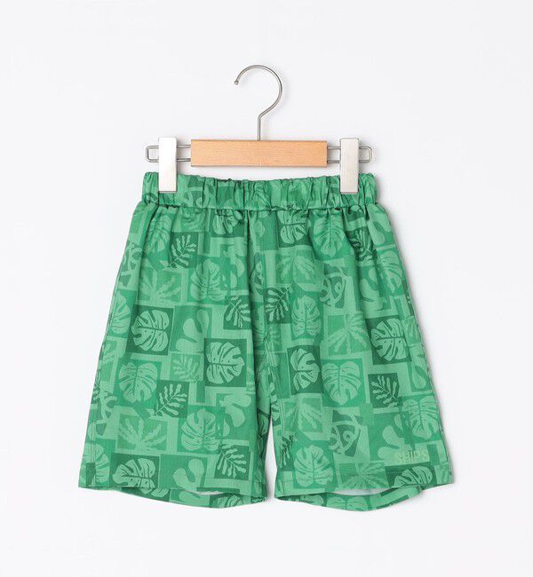 SHIPS KIDS「SHIPS KIDS:80～90cm / リーフ スイム ショーツ」|ショーツ|グリーン