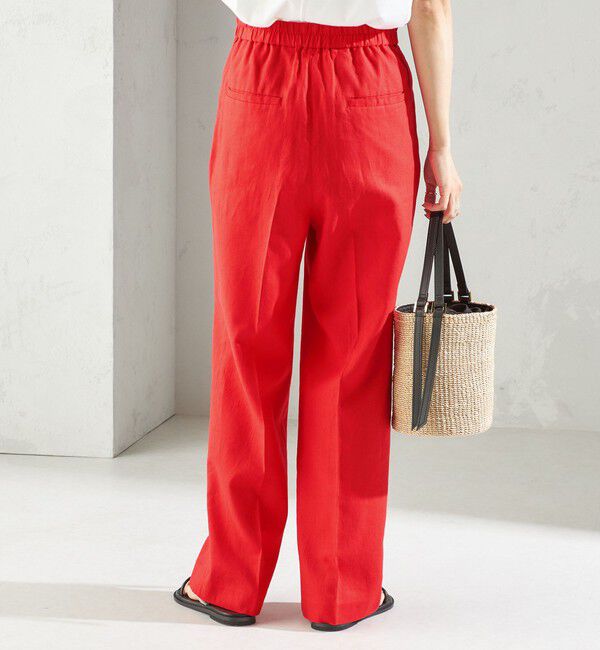 SHIPS for women「〈手洗い可能〉綿麻 ビエラ 2タック パンツ」|その他|