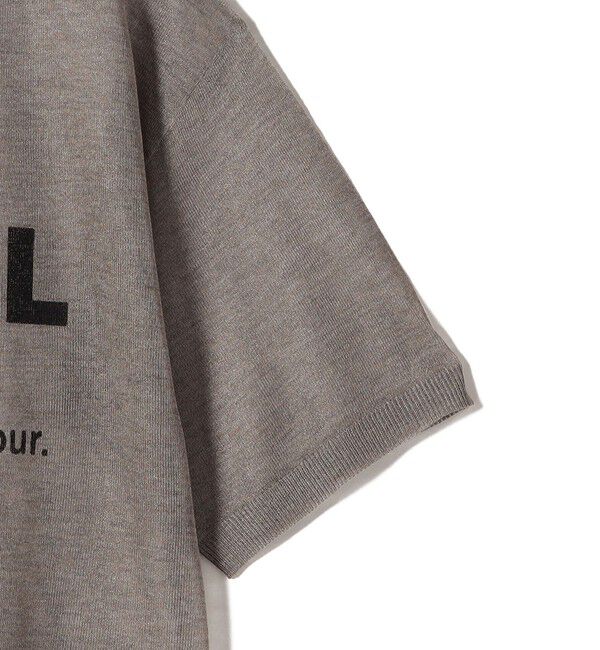 SHIPS Colors 「SHIPS Colors〈手洗い可能〉シアー ロゴ ニット TEE」|ニット・セーター|