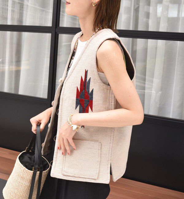 SHIPS for women「【SHIPS別注】UHURU:ジャカード  ベスト」|ベスト・ジレ|