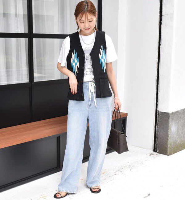 SHIPS for women「【SHIPS別注】UHURU:ジャカード  ベスト」|ベスト・ジレ|