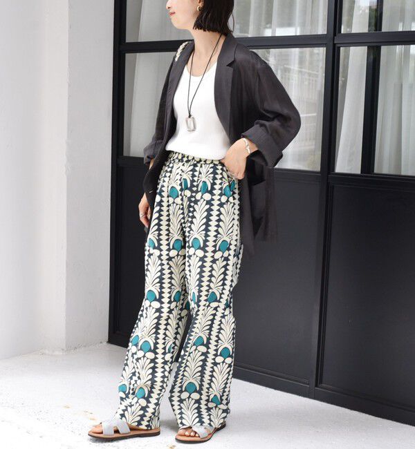 SHIPS for women「CIENNA:〈手洗い可能〉プリント イージー パンツ」|その他|