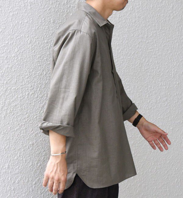 SHIPS any「SHIPS any: コットン/リネン 7分袖 スキッパー プルオーバー シャツ◇◇」|シャツ・ブラウス|