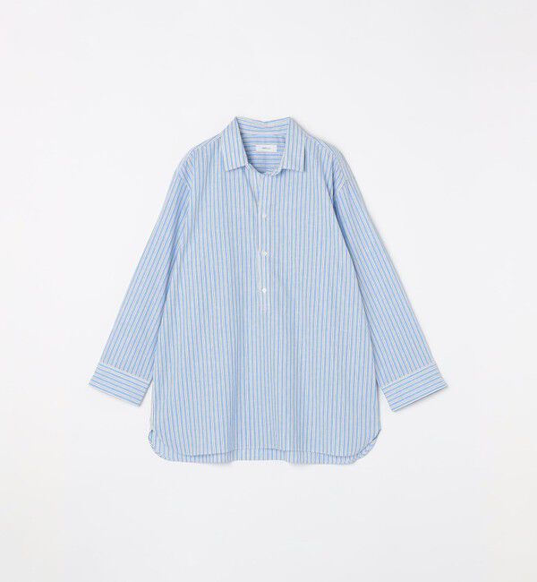 SHIPS any「SHIPS any: コットン/リネン 7分袖 スキッパー プルオーバー シャツ◇◇」|シャツ・ブラウス|