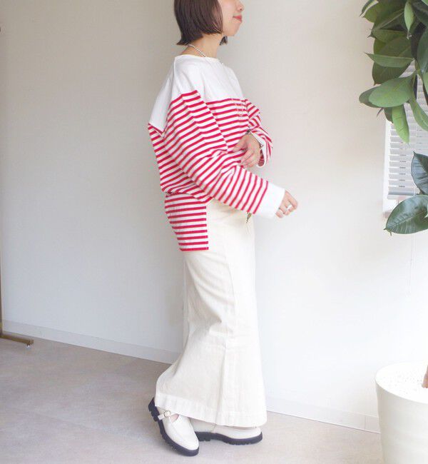 SHIPS for women「【WEB限定】〈洗濯機可能〉ビッグ バスク シャツ」|Tシャツ・カットソー|