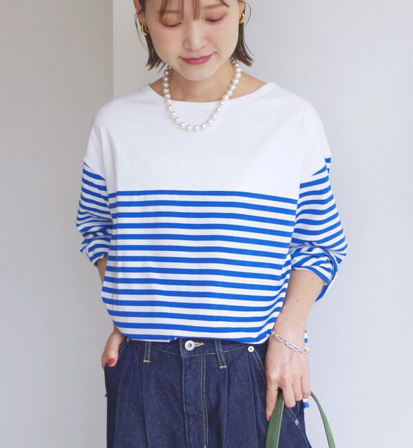 SHIPS for women「【WEB限定】〈洗濯機可能〉ビッグ バスク シャツ」|Tシャツ・カットソー|