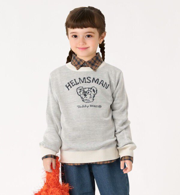 SHIPS Colors 「SHIPS Colors:100～130cm/TeddyBear(R) ジャカード ニット◇」|ニット・セーター|オフホワイト