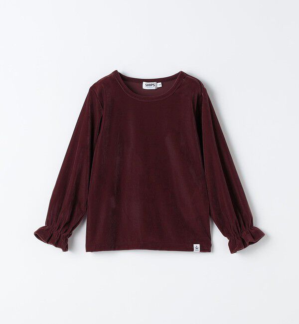 SHIPS Colors 「SHIPS Colors:90～140cm /〈洗濯機可能〉シアー ベロア トップス◇」|Tシャツ・カットソー|