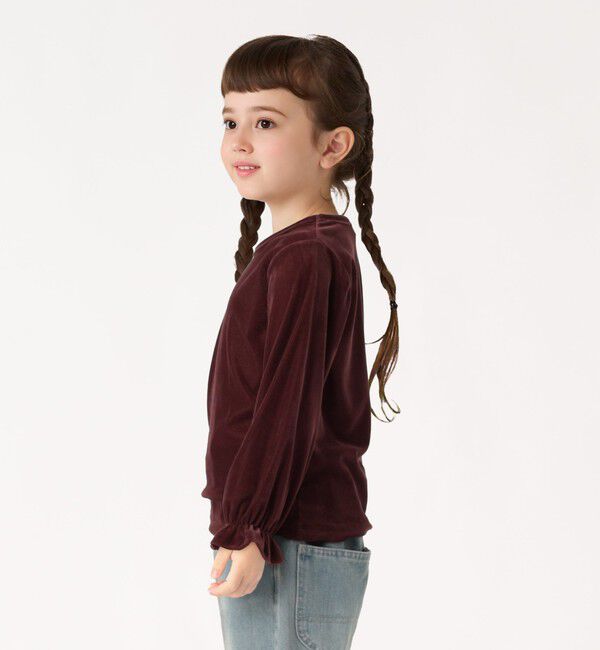 SHIPS Colors 「SHIPS Colors:90～140cm /〈洗濯機可能〉シアー ベロア トップス◇」|Tシャツ・カットソー|