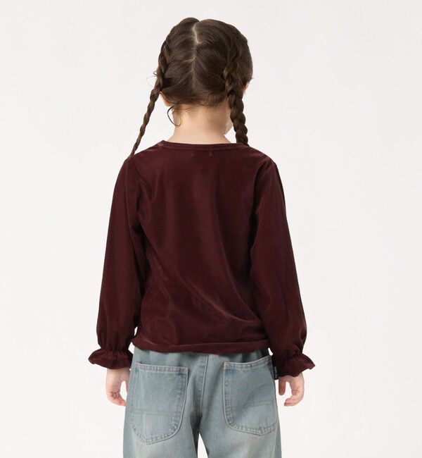 SHIPS Colors 「SHIPS Colors:90～140cm /〈洗濯機可能〉シアー ベロア トップス◇」|Tシャツ・カットソー|