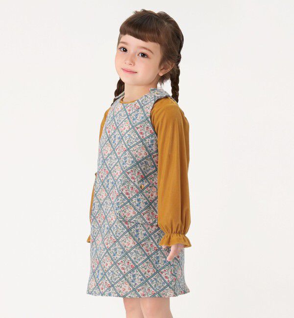 SHIPS Colors 「SHIPS Colors:90～140cm /〈洗濯機可能〉シアー ベロア トップス◇」|Tシャツ・カットソー|