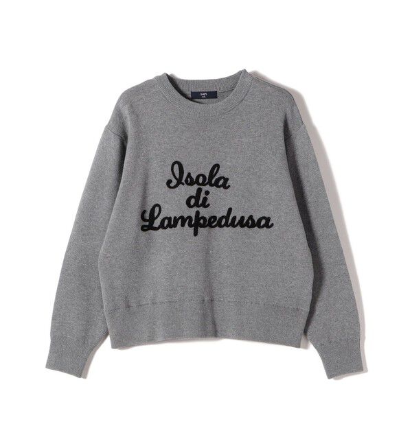 SHIPS Colors 「SHIPS Colors:〈手洗い可能〉スウェット ライク サガラ ロゴ ニット◇」|ニット・セーター|