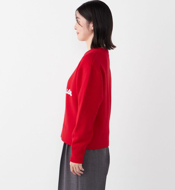 SHIPS Colors 「SHIPS Colors:〈手洗い可能〉スウェット ライク サガラ ロゴ ニット◇」|ニット・セーター|