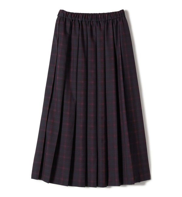 SHIPS Colors 「SHIPS Colors:チェック ワイド プリーツ スカート」|スカート|