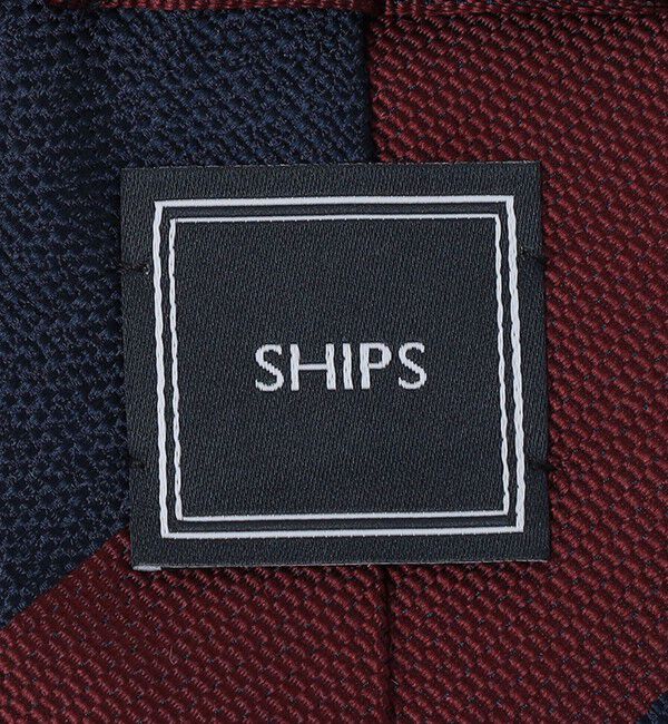 SHIPS「SHIPS: シルク バスケット ワイド ストライプ ネクタイ」|ネクタイ・蝶ネクタイ|