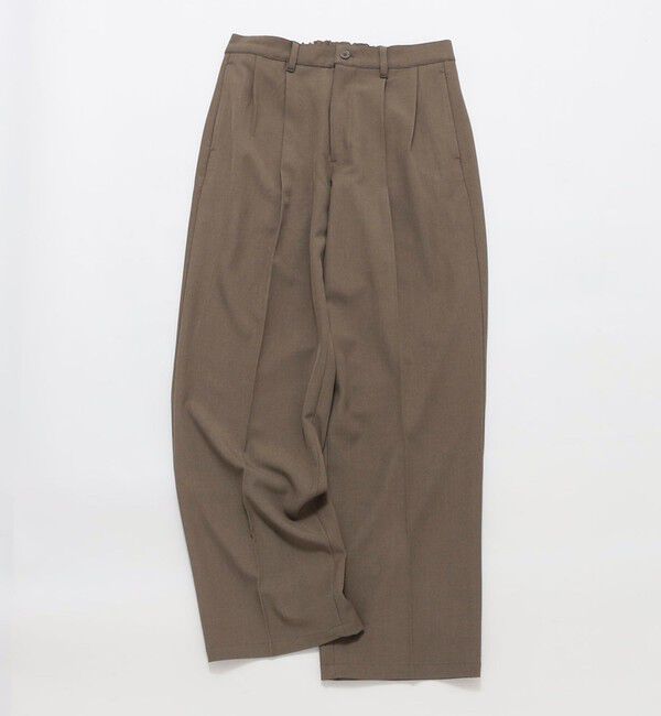 SHIPS「City Ambient Products: ツイル 2タック ワイド スラックス」|チノ|