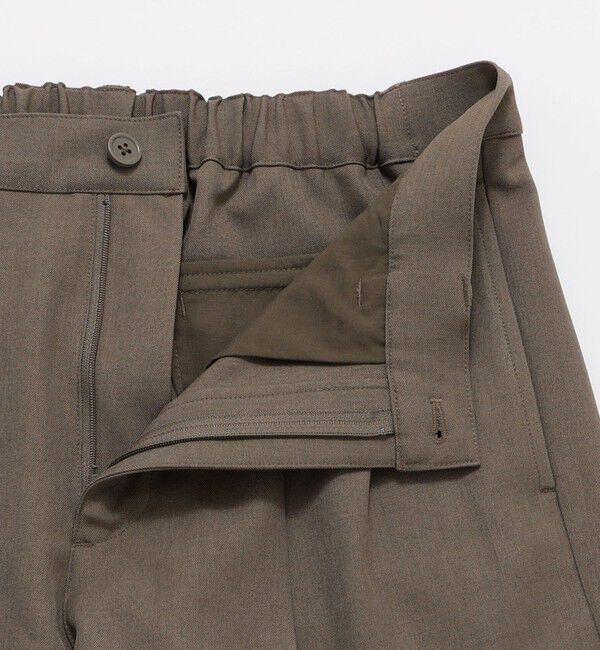 SHIPS「City Ambient Products: ツイル 2タック ワイド スラックス」|チノ|